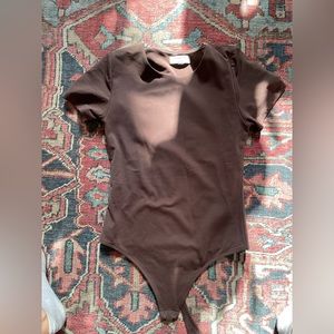 Brown babaton body suit